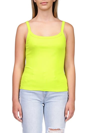 Sanctuary All Day Rib Tank In Green Ener