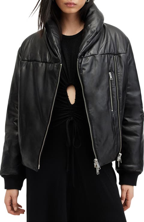 Lauren Leather Puffer Jacket