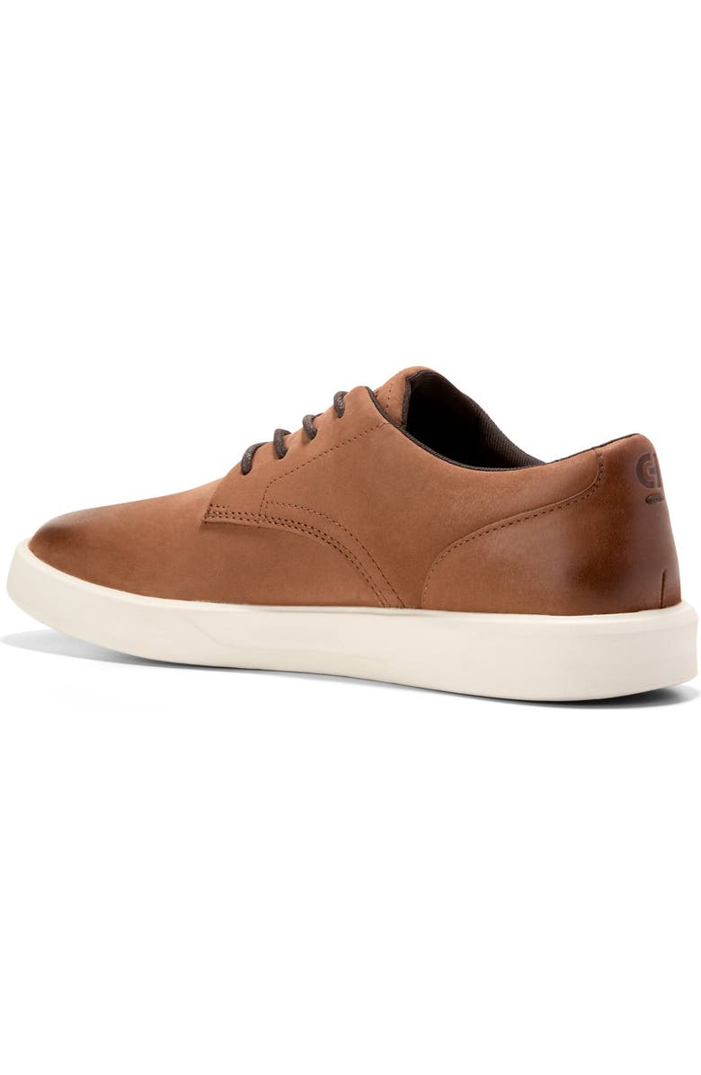 Cole Haan Grand Crosscourt Daily Plain Toe Sneaker, Alternate, color, British Tan Nubuck / Chocolate