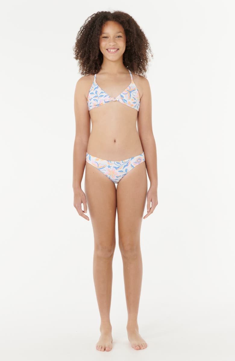 Rip Curl Kids' Sunset Skies Two-Piece Swimsuit, Alternate, color, White