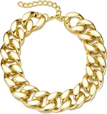 Chunky Curb Chain Collar Necklace