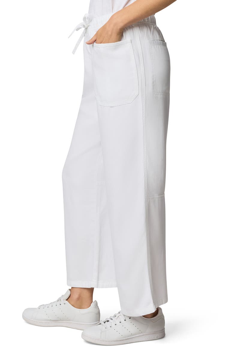 Denim Drawstring Pants, Alternate, color, WHITE