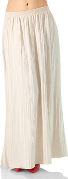 IVONNE Wide Midi Skirt with Side Slit
