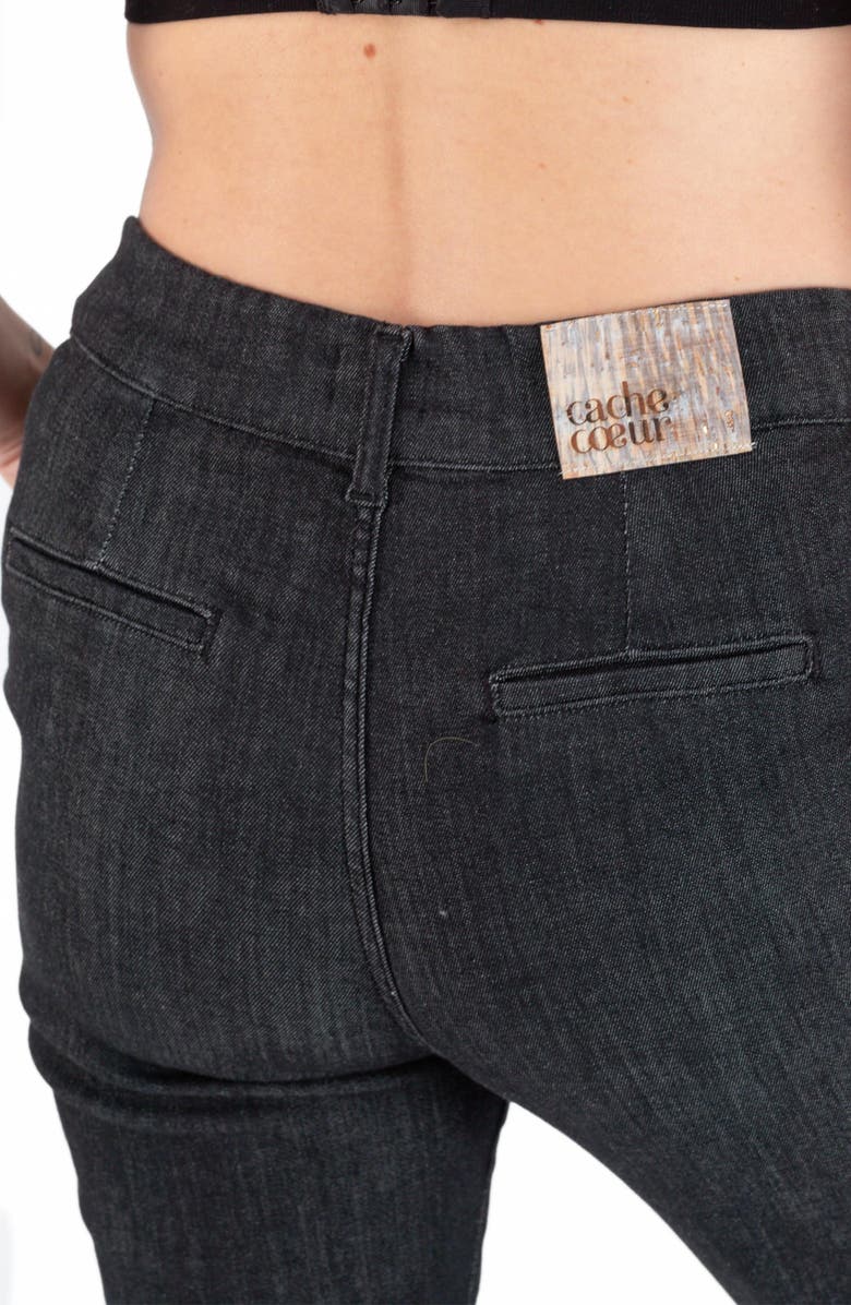 Cache Coeur Sabrina High Waist Flare Maternity Jeans, Alternate, color, Black