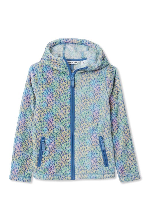 Lands' End Kids' Girls Softest Fleece Jacket In Blue