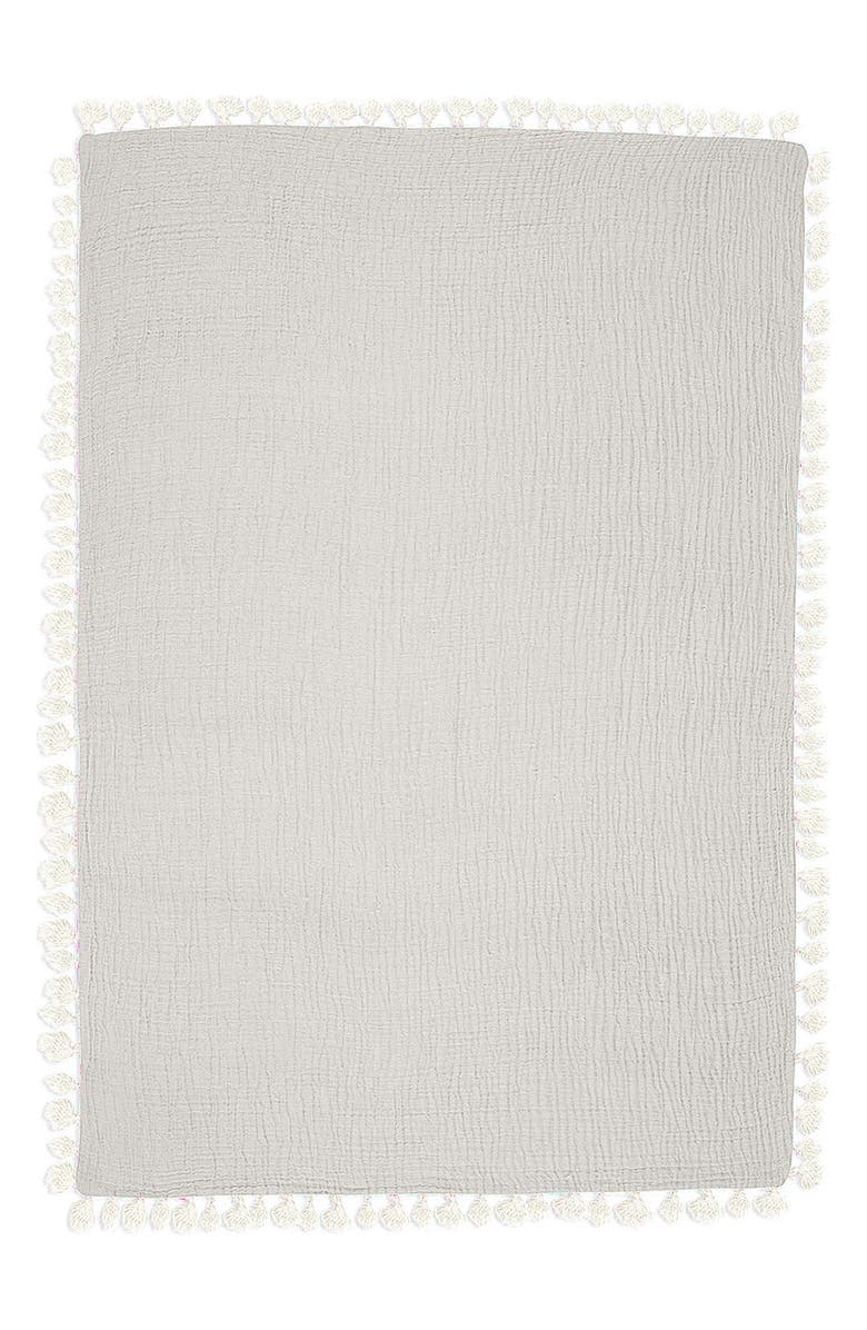 CRANE BABY Muslin Blanket, Alternate, color, Moonstone
