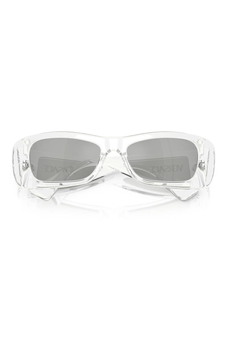 54mm Pillow Sunglasses, Alternate, color, CRYSTAL