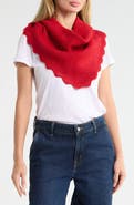 KARL LAGERFELD Scalloped Edge Triangle Scarf