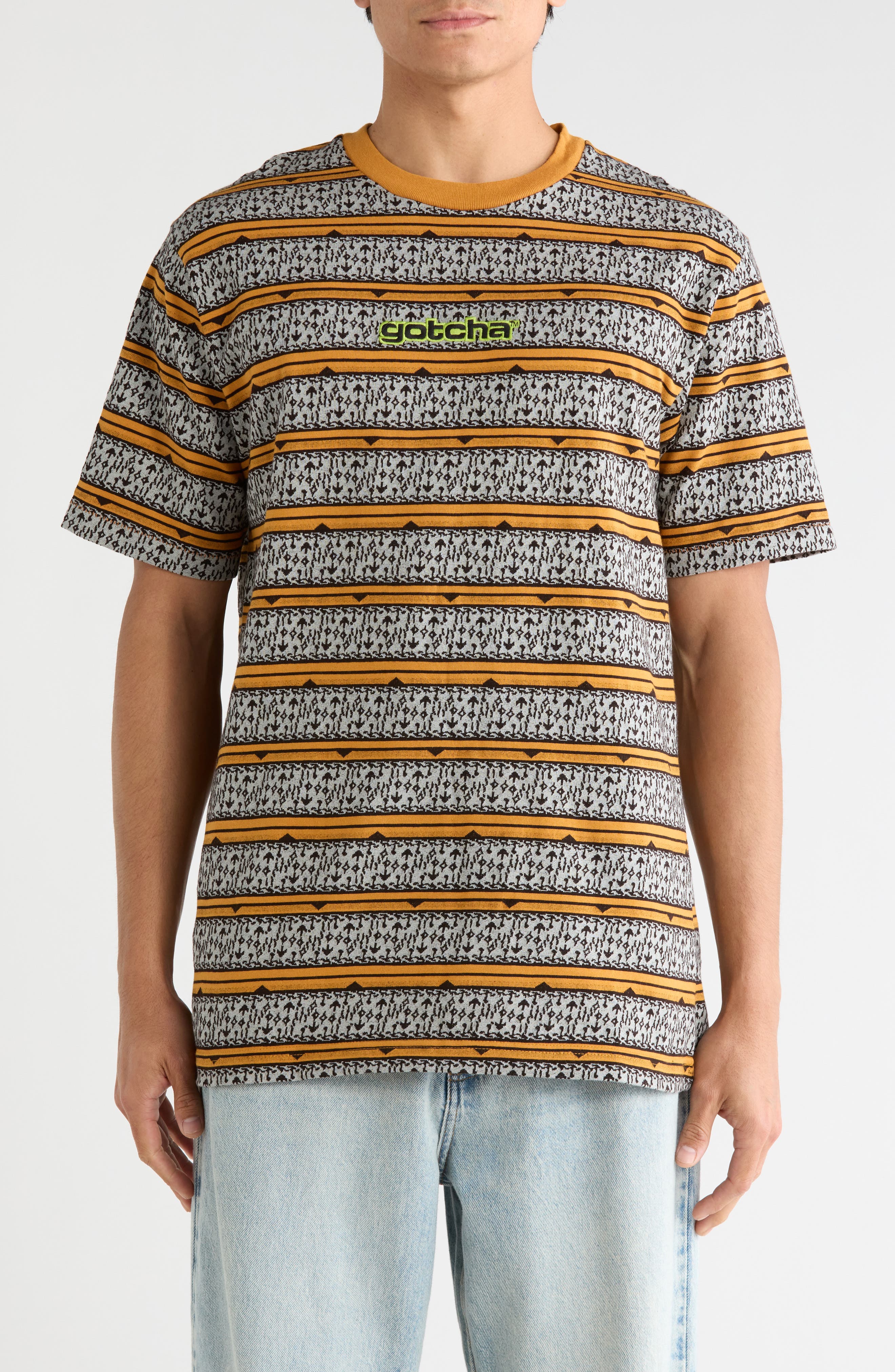 Gotcha Sarchi Geometric Knit T-Shirt