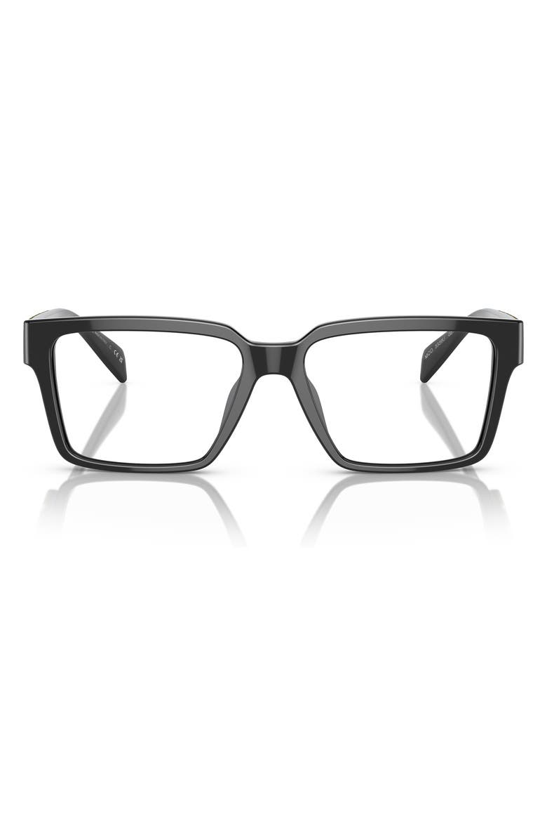 Versace 55mm Rectangular Optical Glasses, Main, color, 