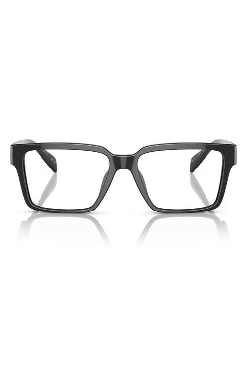 Versace 55mm Rectangular Optical Glasses In Green