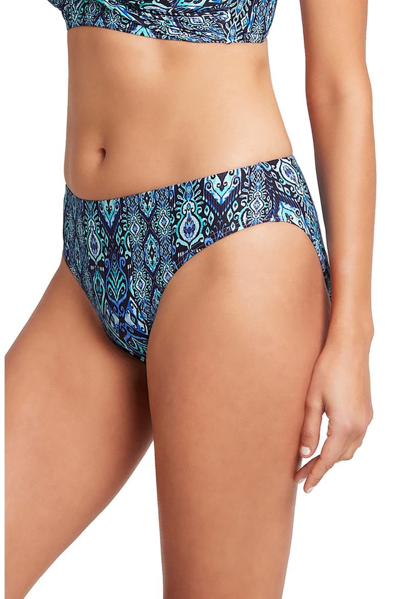 High Leg Bikini Bottoms, Alternate, color, NIGHT SKY