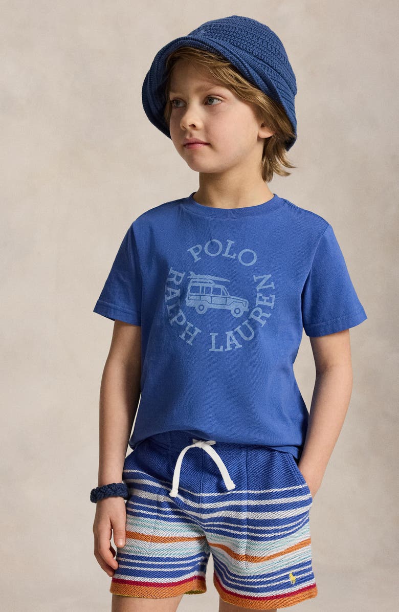 Polo Ralph Lauren Kids' Logo Graphic T-Shirt, Alternate, color, Bai Blue