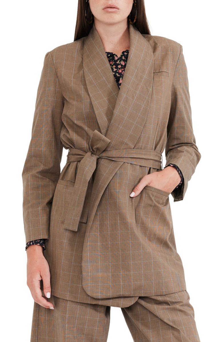 Eddy Blazer With Waist Tie, Main, color, 
