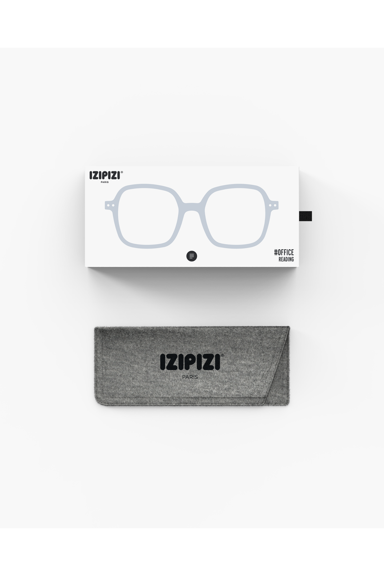 Office 52mm Square Reading Glasses, Alternate, color, Frozen Blue