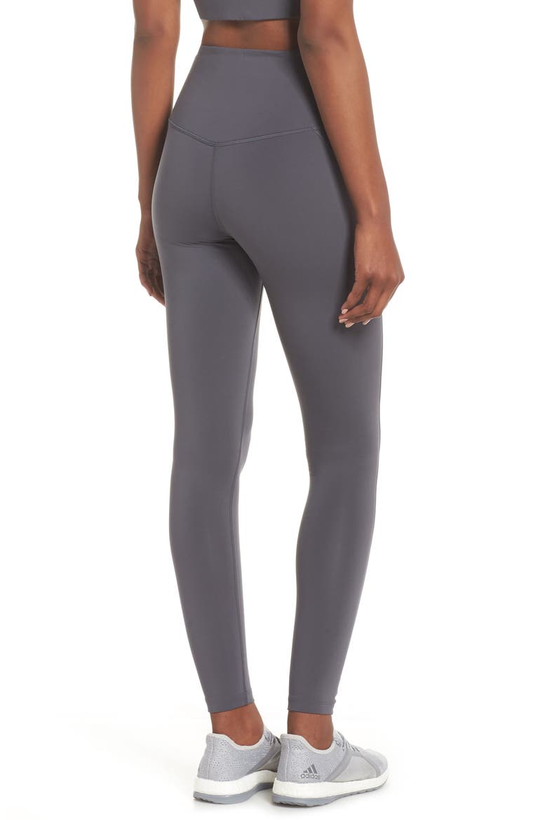 High Waist Full Length Leggings, Alternate, color, SMOKE