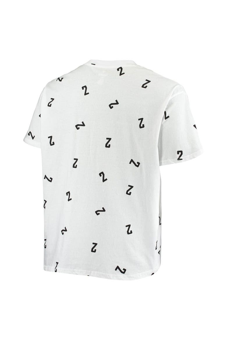 Men's Fanatics Branded Kawhi Leonard White LA Clippers Big & Tall Allover Name & Number T-Shirt, Alternate, color, White