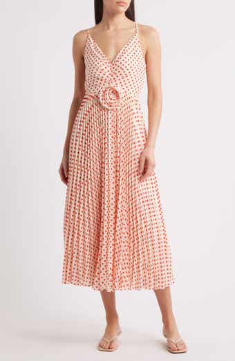 Lucy Paris Shanina Rose Pleated Sleeveless Maxi Dress