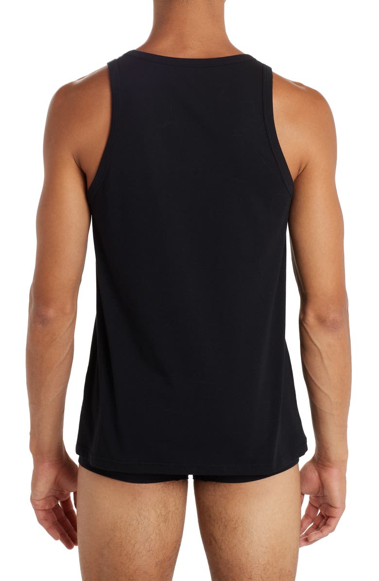 Versace Medusa Head Logo Tank, Alternate, color, Black