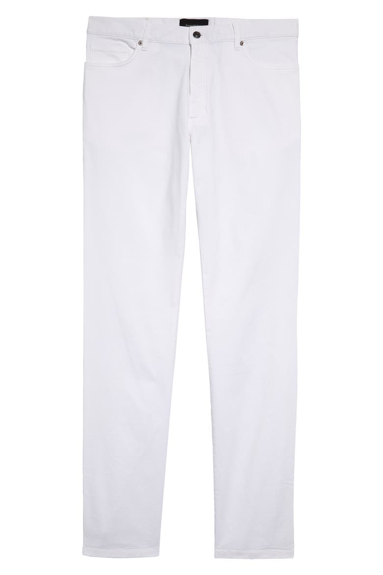 Stretch Cotton Five-Pocket Pants, Main, color, WHITE