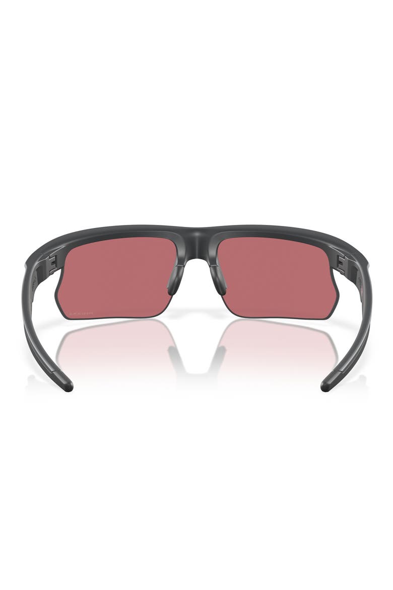 Bisphaera 68mm Prizm™ Gradient Oversize Polarized Rectangular Sunglasses, Alternate, color, GREY JEANS