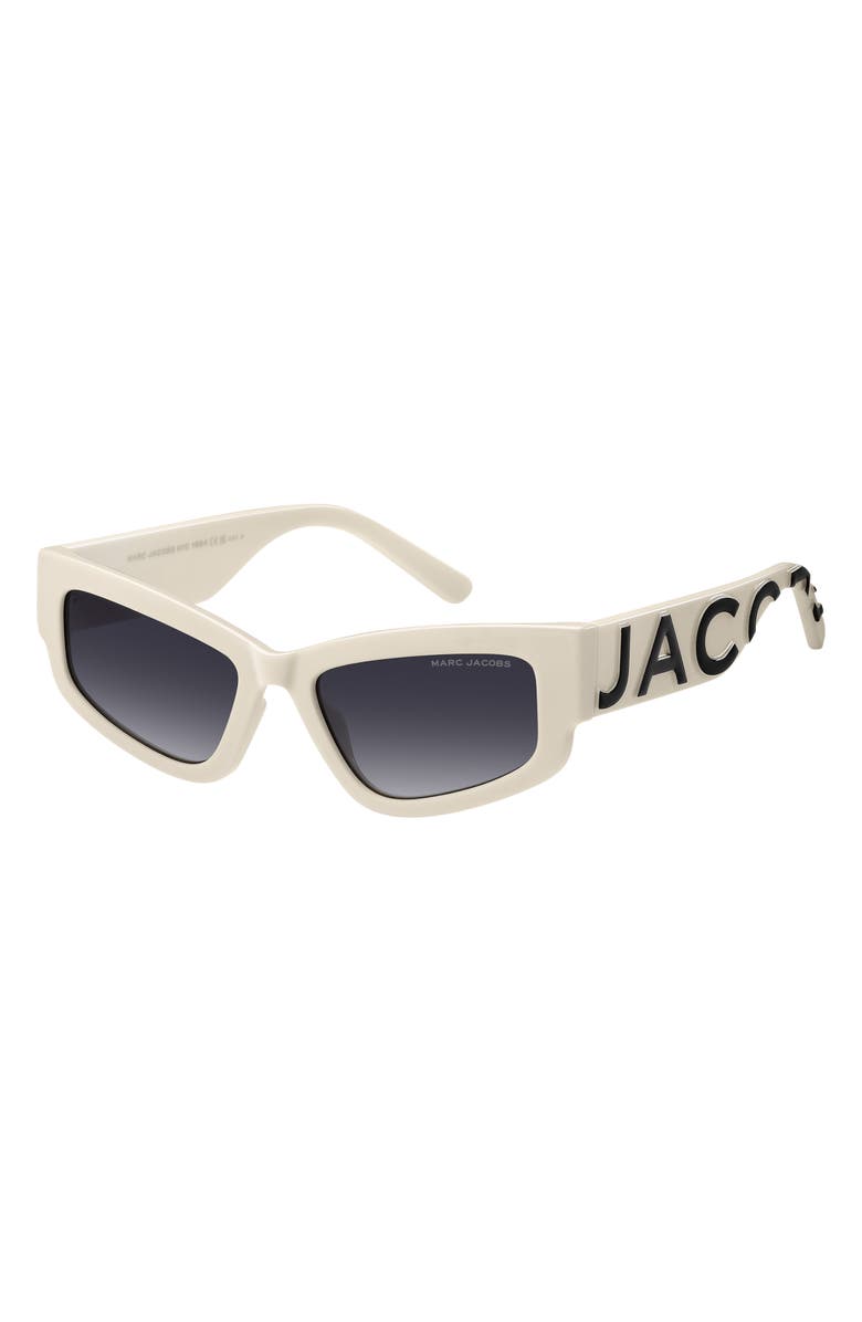 Marc Jacobs 55mm Gradient Cat Eye Sunglasses, Alternate, color, Beige Black/ Dark Grey Sf