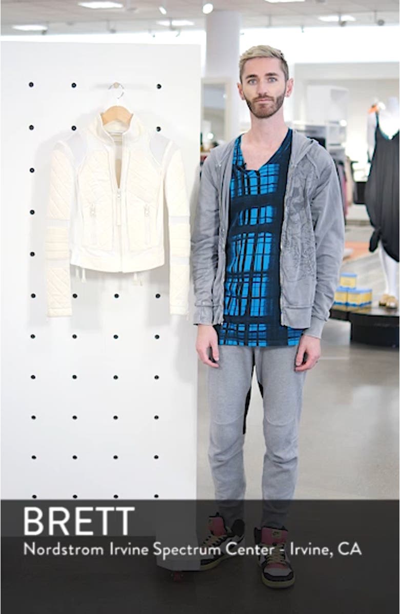 Suede & Mesh Moto Jacket, sales video thumbnail