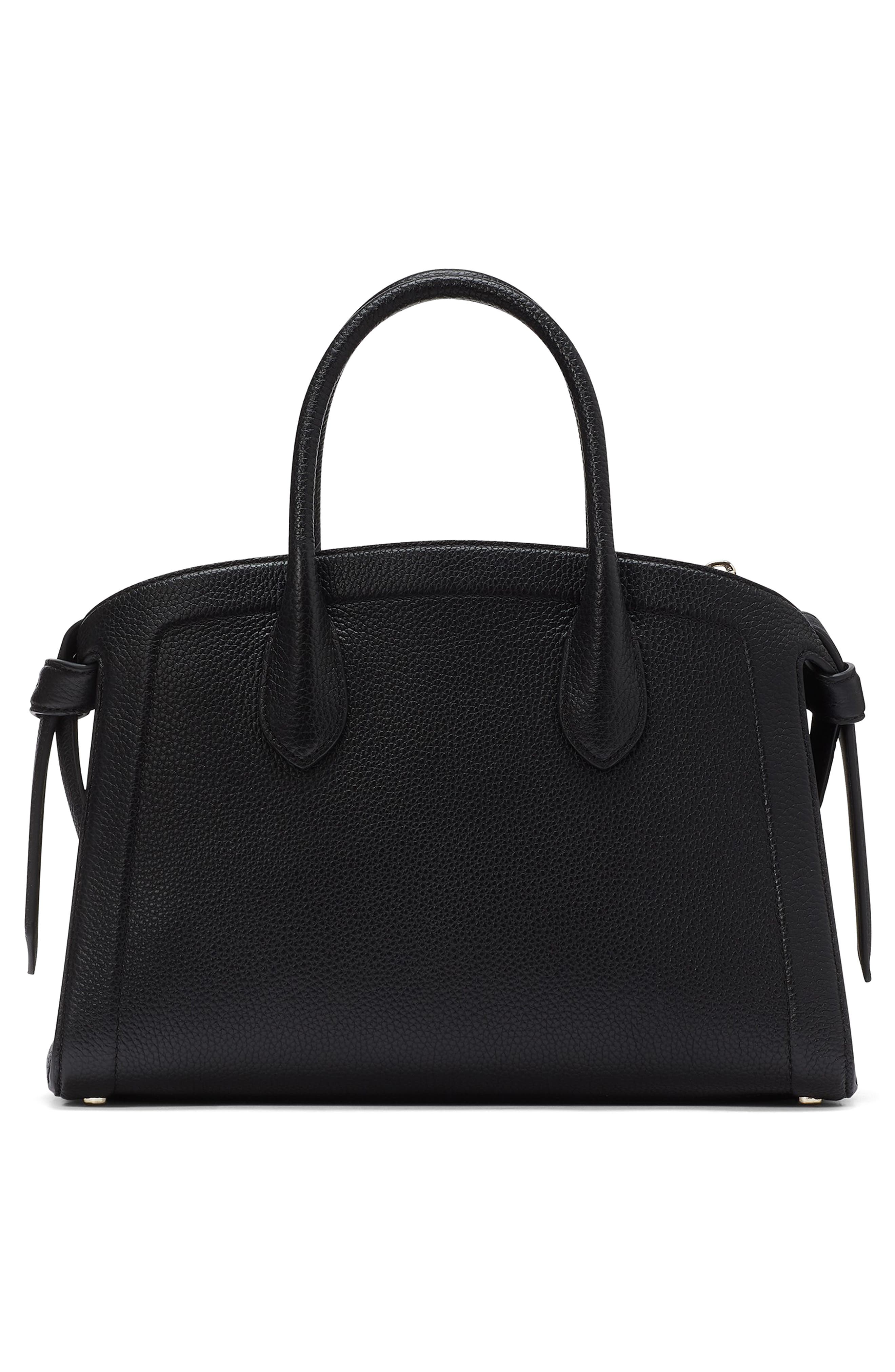 Kate Spade New York medium knott pebbled leather satchel, Alternate, color, 