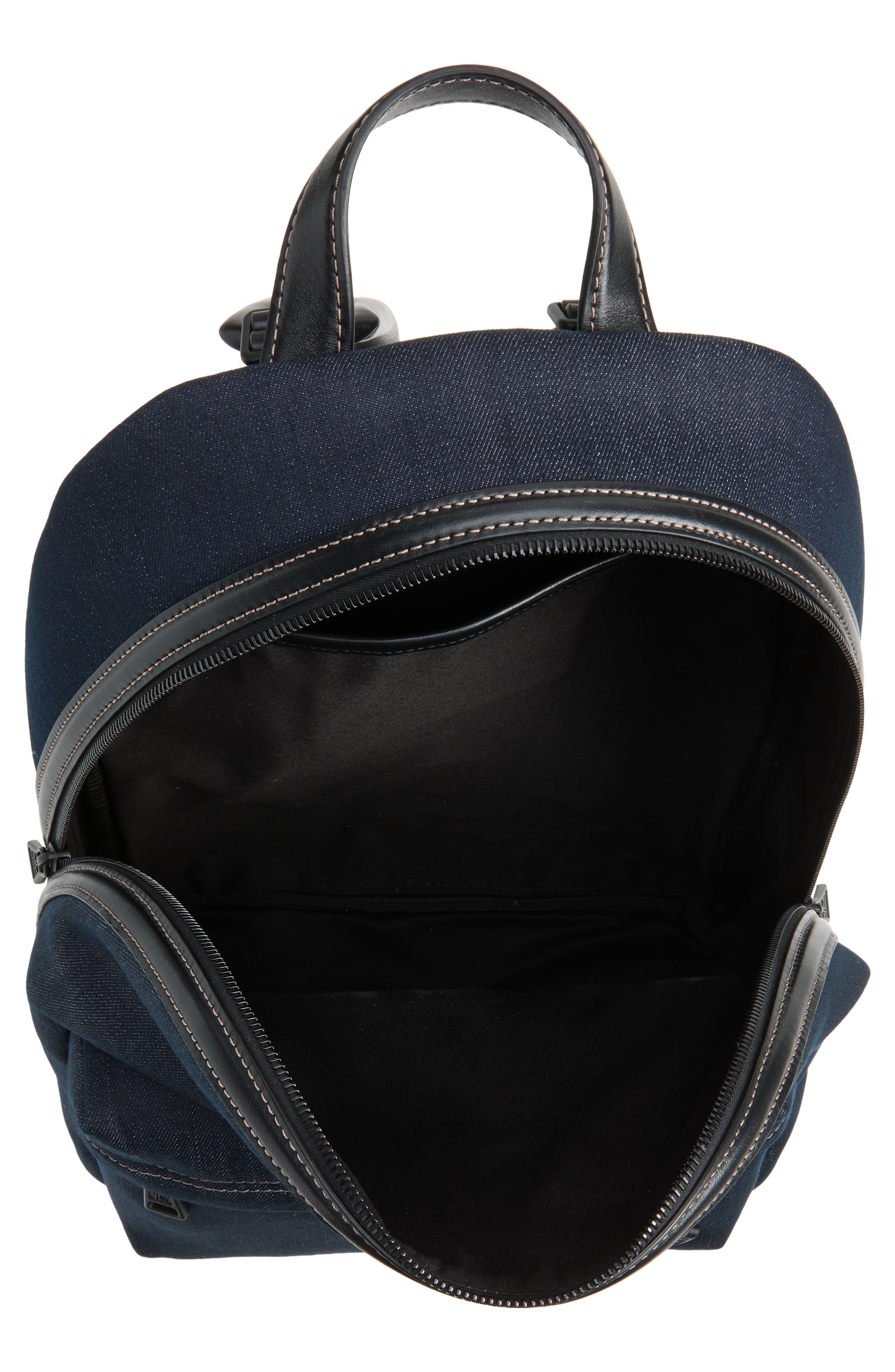 Carlo Denim & Leather Backpack, Alternate, color, RHODONITE