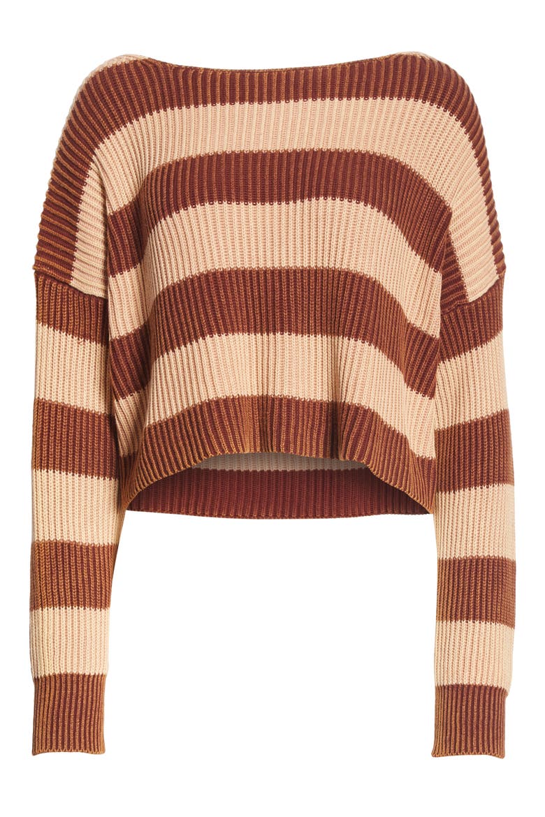 Just My Stripe Sweater, Alternate, color, NEUTRAL COMBO