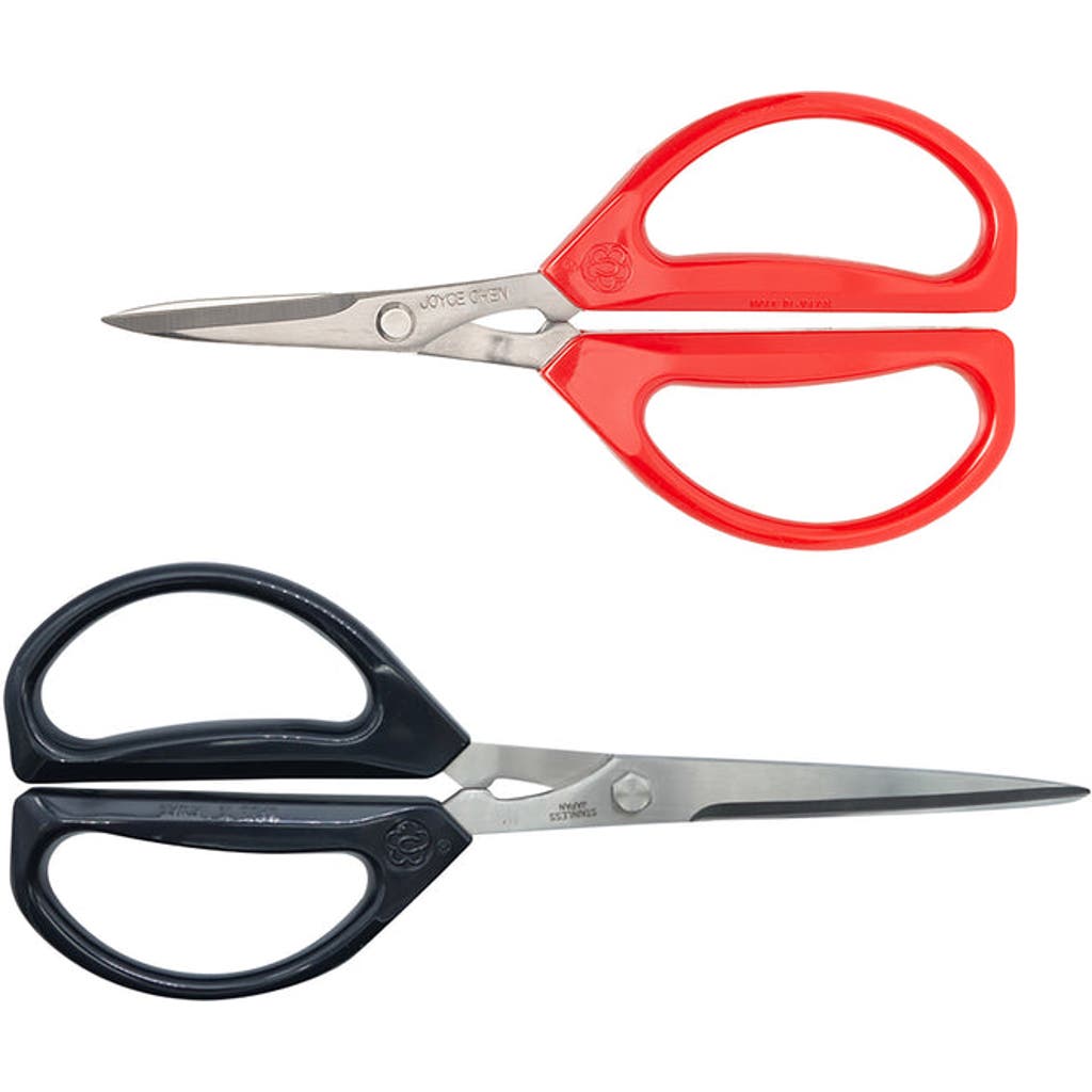 JOYCE CHEN 8" Deluxe and 6" Original Unlimited Scissors 2-Pack in Dark Navy/red  product
