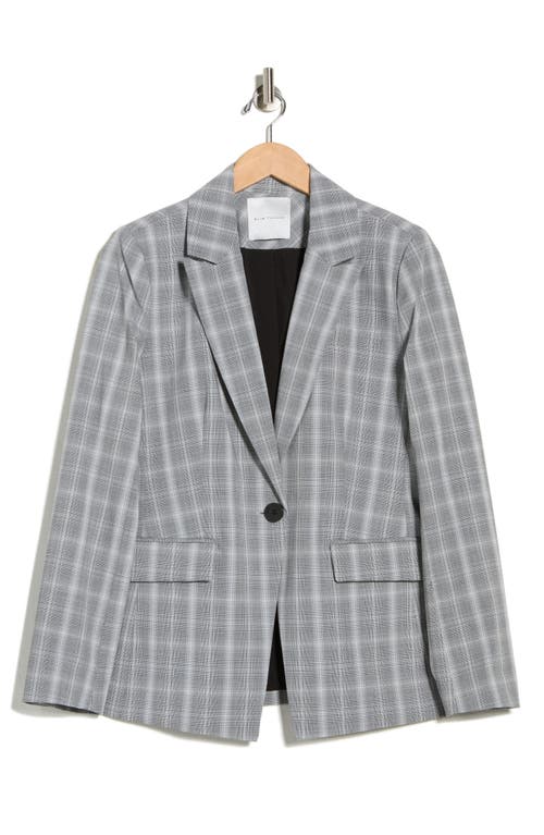 Elie Tahari Taylor Plaid Blazer In Gray