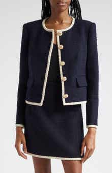 Veronica Beard Mabel Cotton Blend Tweed Jacket
