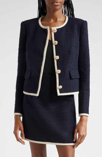 Veronica Beard Mabel Cotton Blend Tweed Jacket