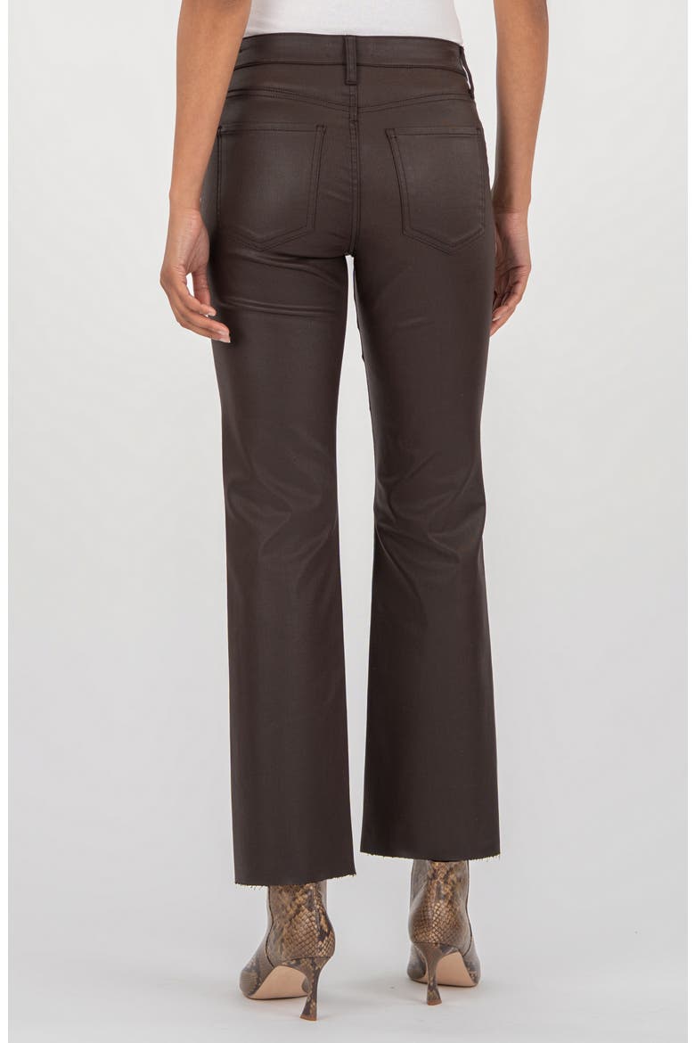 Kelsey Crop Kick Flare Jeans, Alternate, color, CHOCOLATE