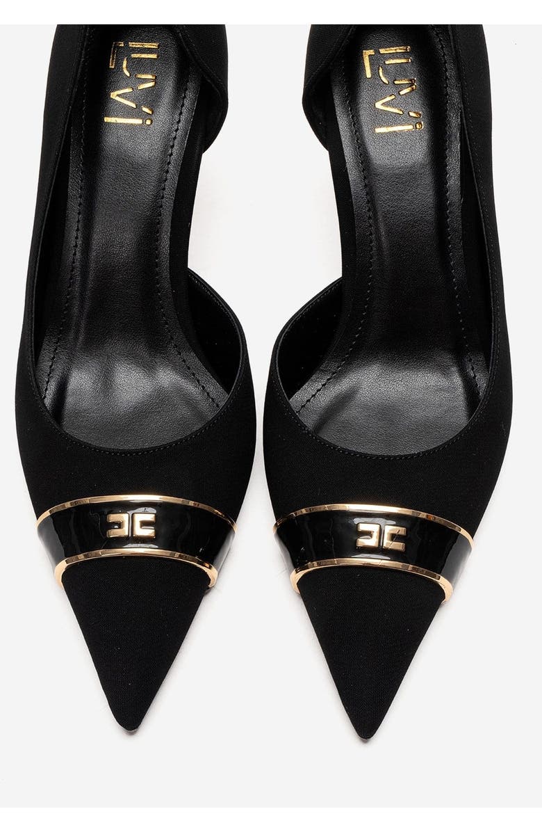 Prologue Shoes Kendra Pointed Toe Stiletto Pump, Alternate, color, Black