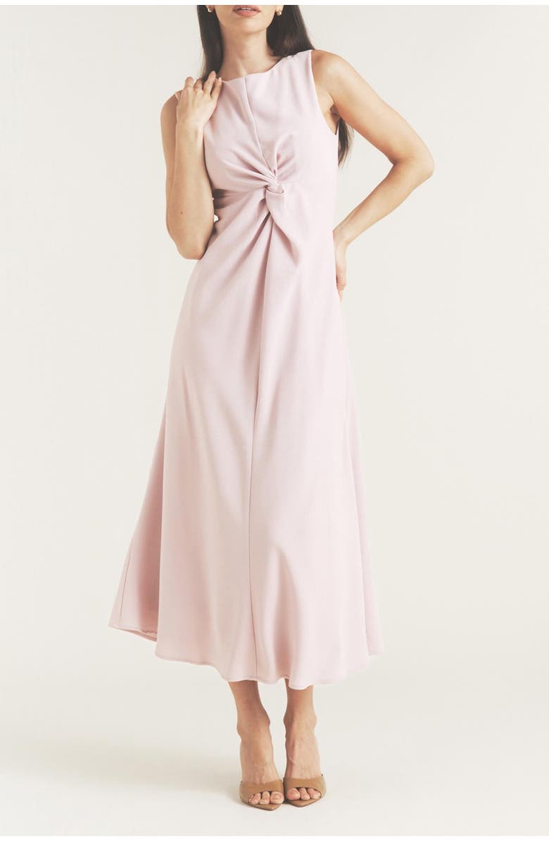 Six Stories Daphne Knot Detail Sleeveless Midi Dress, Alternate, color, Lilac