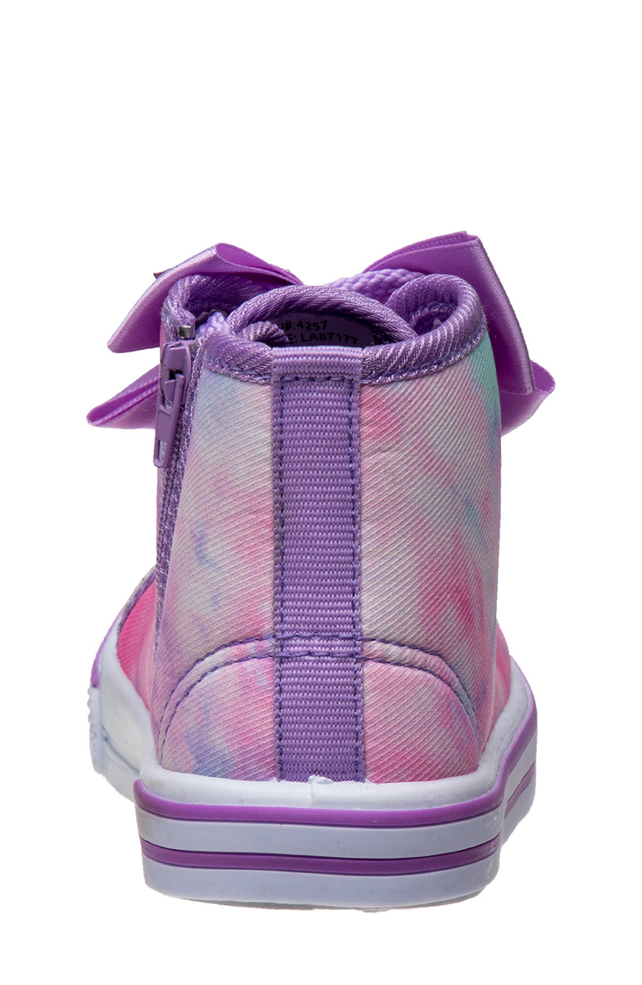 Laura Ashley Tie Dye Bow High Top Sneaker, Alternate, color, 