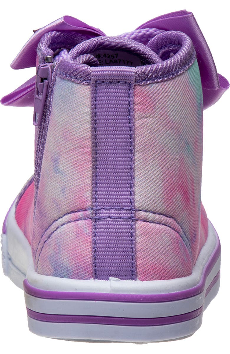 Laura Ashley Tie Dye Bow High Top Sneaker, Alternate, color,