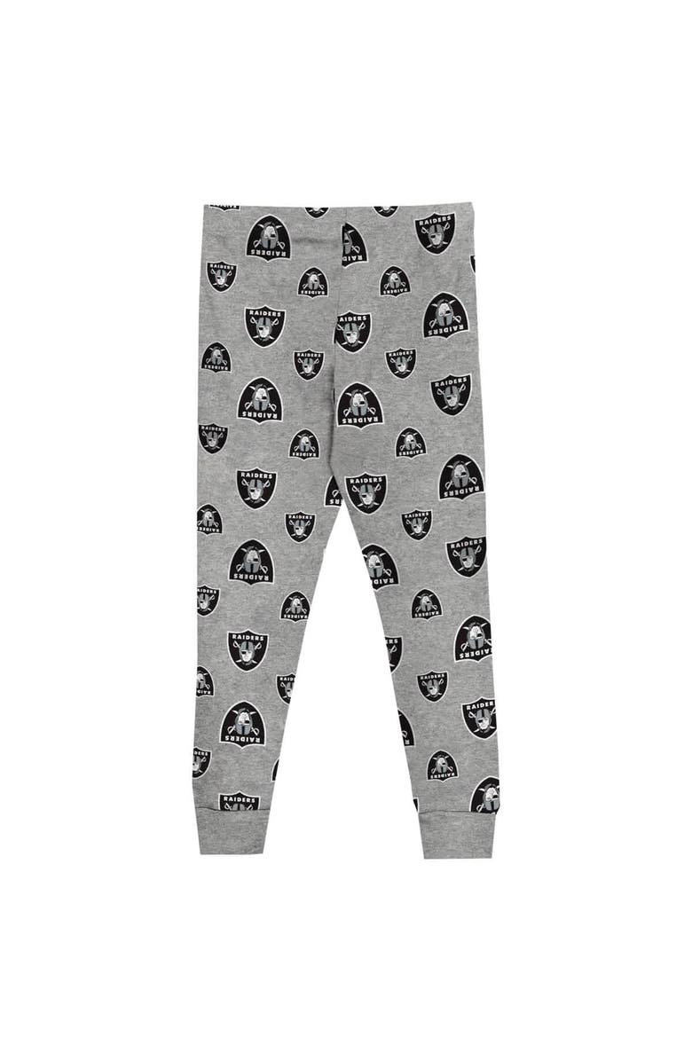 Outerstuff Youth Las Vegas Raiders Long Sleeve T-Shirt and Pants Sleep Set, Alternate, color, 