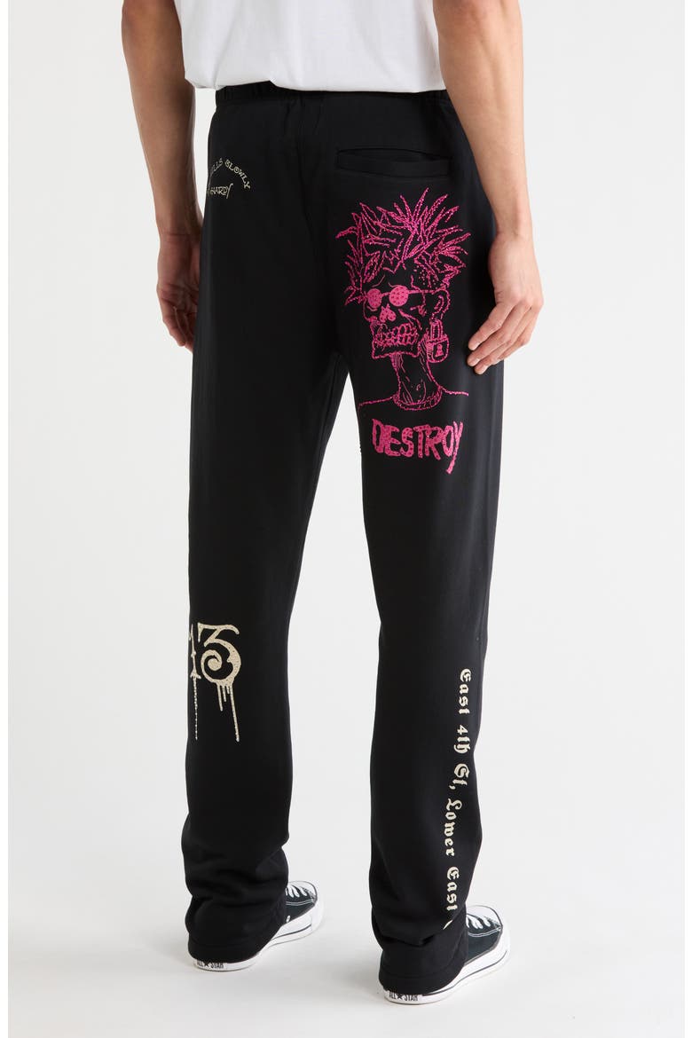 Destroy Skeleton Sweatpants, Alternate, color, BLACK