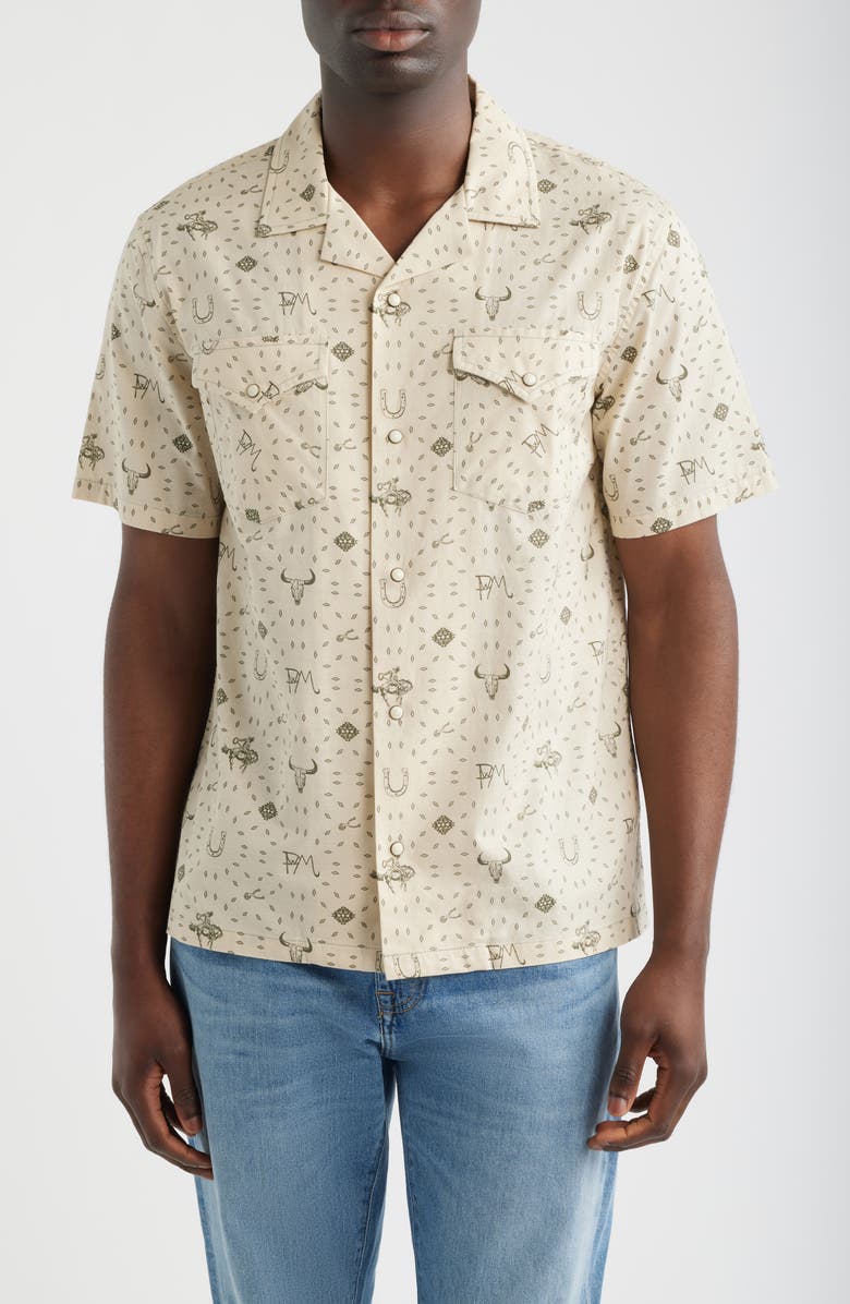 Pendleton Short Sleeve Snap-Up Western Shirt, Main, color, 