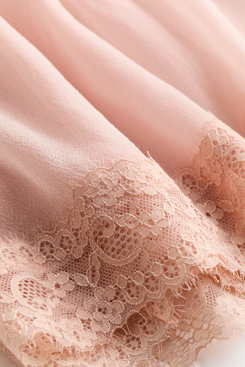 Lace-trimmed Camisole Top, Alternate, color, Light dusty pink