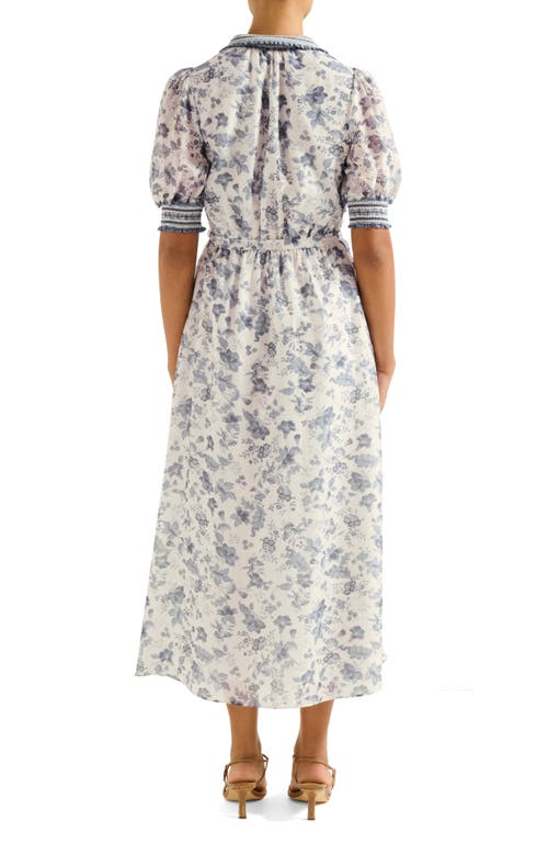 Ever New Rochelle Floral Midi Shirtdress In Multi