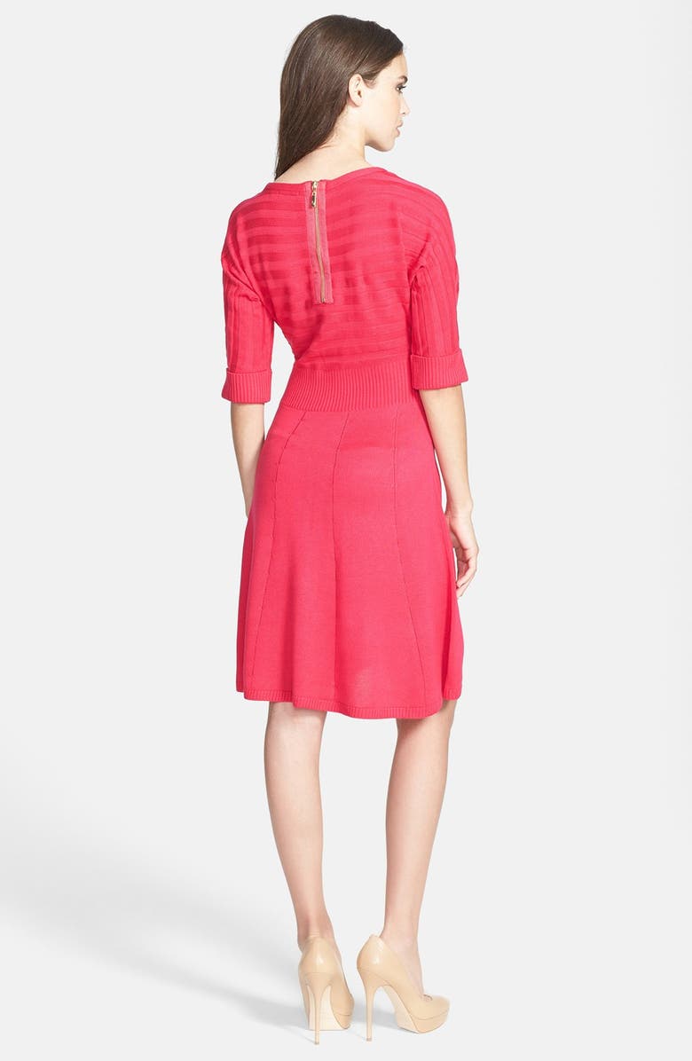 Eliza J Fit & Flare Sweater Dress, Alternate, color, 