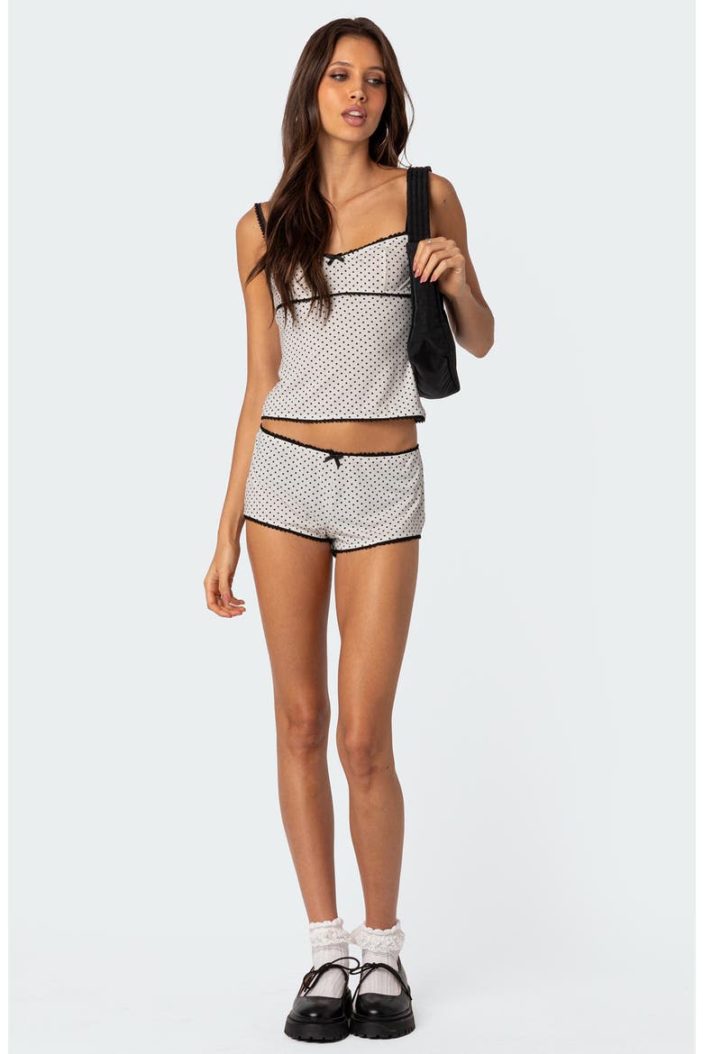Kendall Polka Dot Camisole, Alternate, color, WHITE