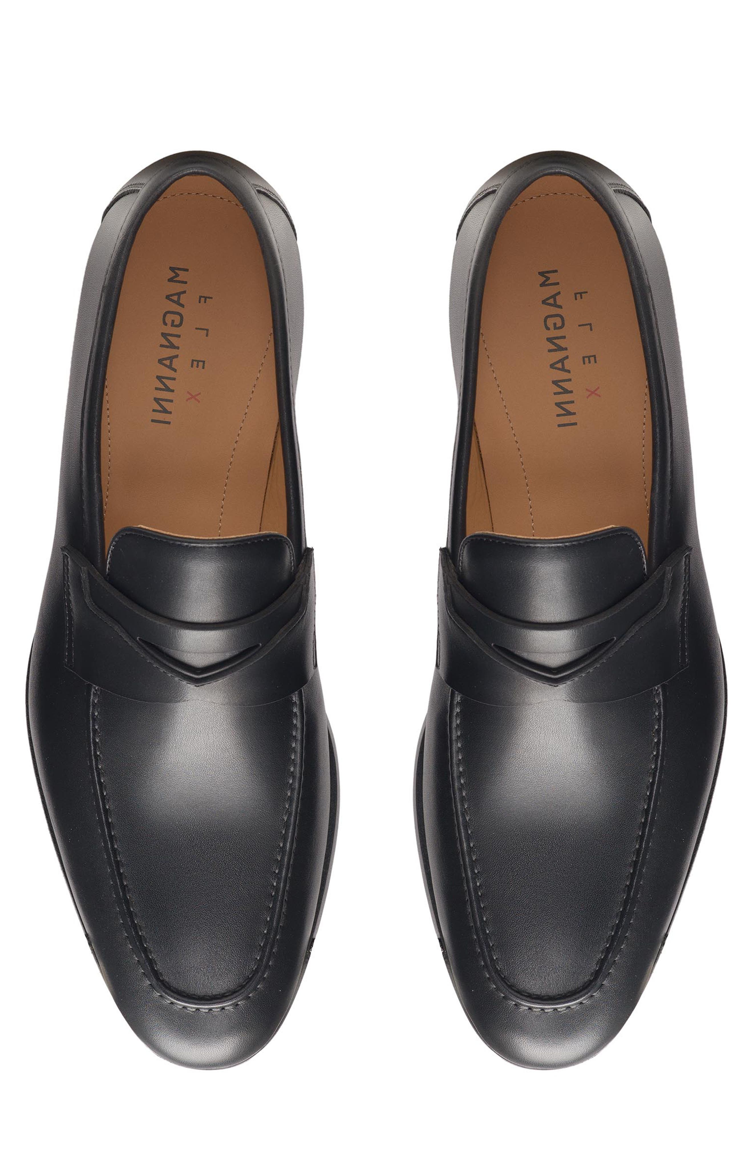 Magnanni Sasso Penny Loafer, Alternate, color, Black