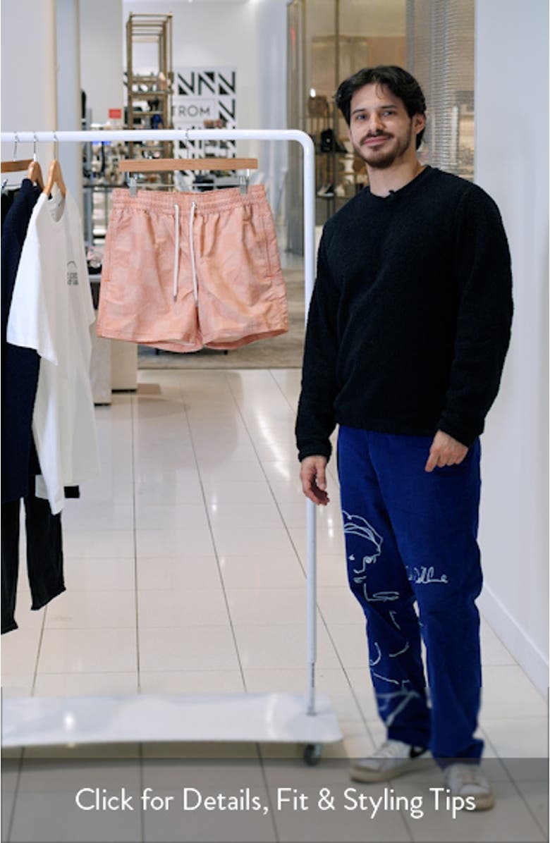 Sport Copa Check Pattern Swim Trunks, sales video thumbnail