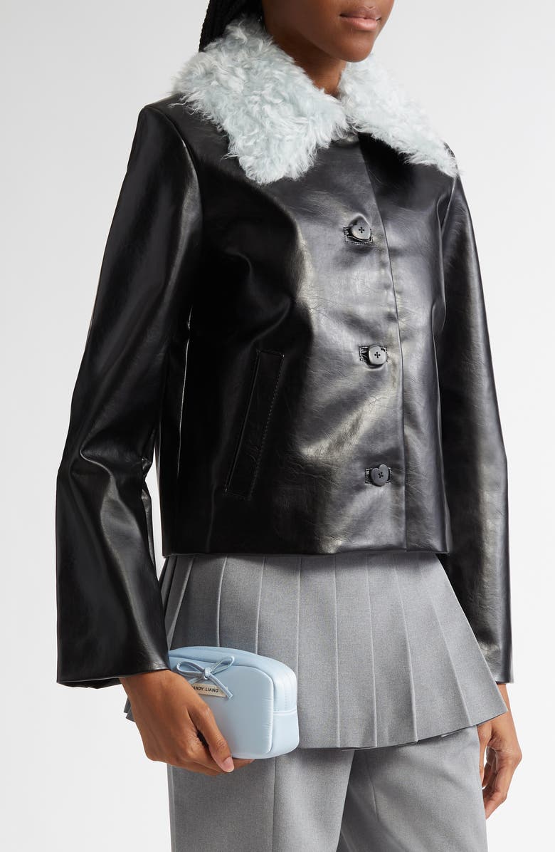 Sandy Liang Smol Satin Pouch, Alternate, color,