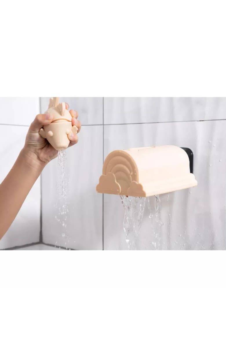 Sperric Bath Spout Cover & Baby Bath Rinse Cup Set, Alternate, color, Tan